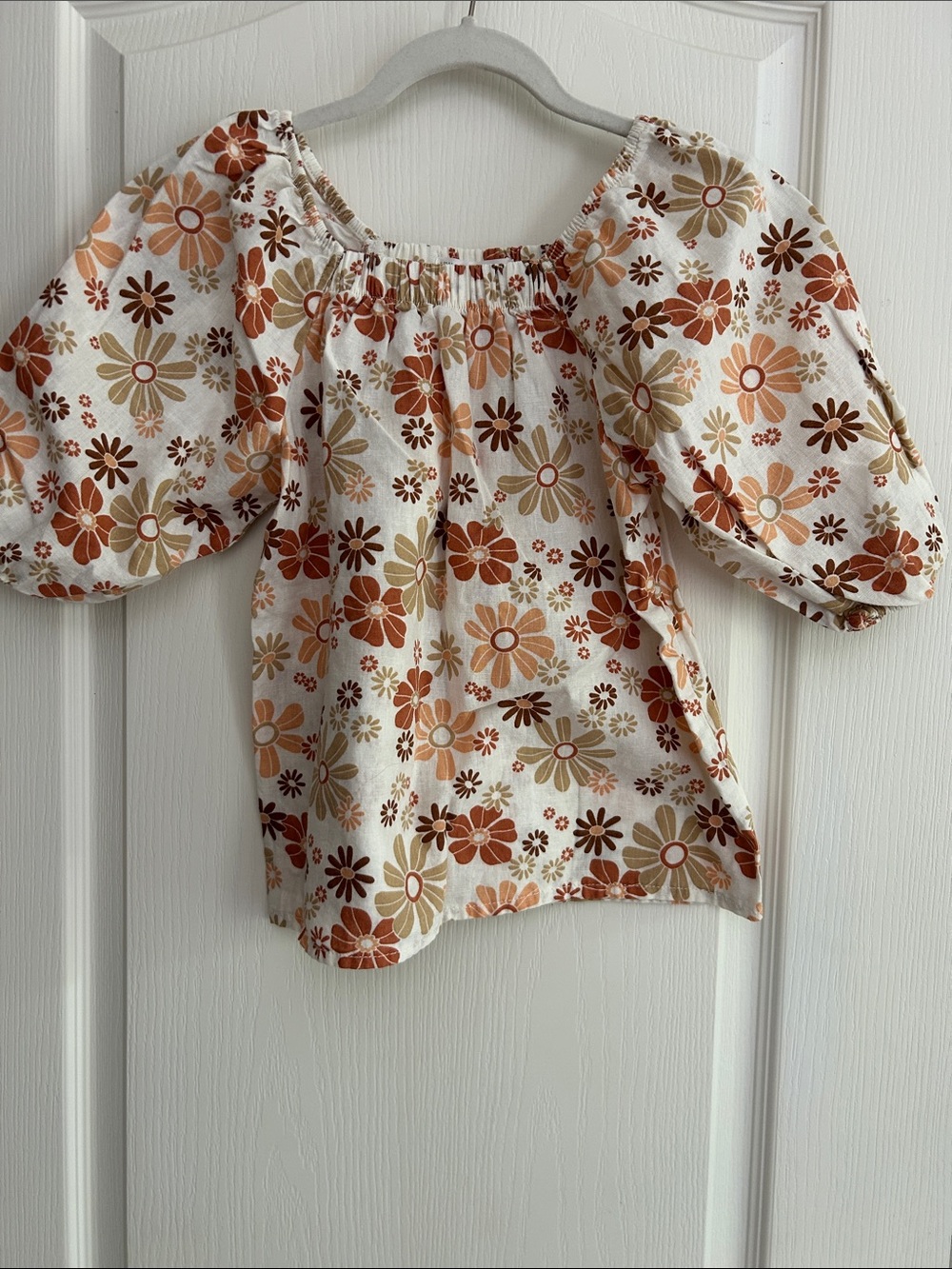 Lauren Conrad Little Co Floral Top Linen Organic Cotton